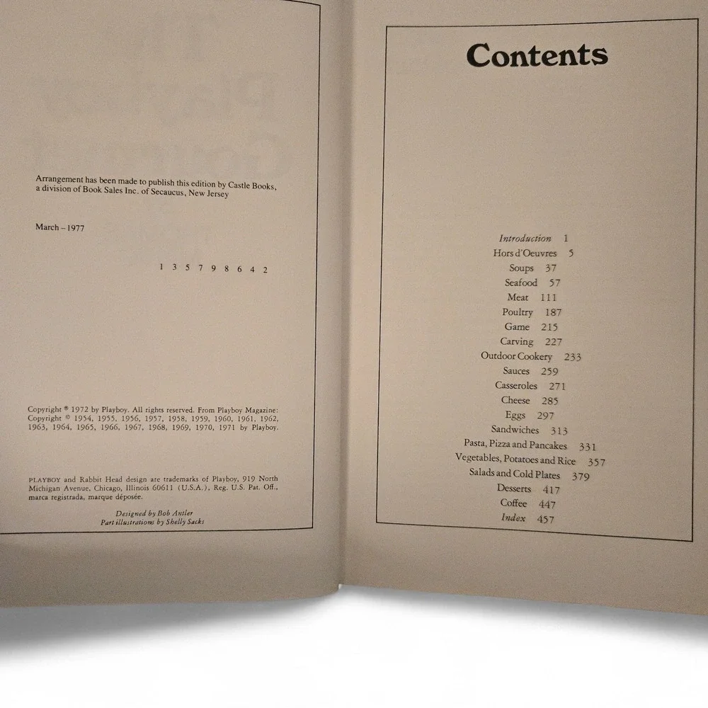 VTG The Playboy Gourmet Cookbook Thomas Mario Red Hardcover Dust Jacket 1977 USA
